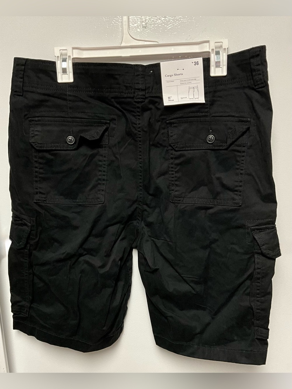 Goodfellow & Co Black Cargo Shorts with Side Pockets - Picture 4 of 8